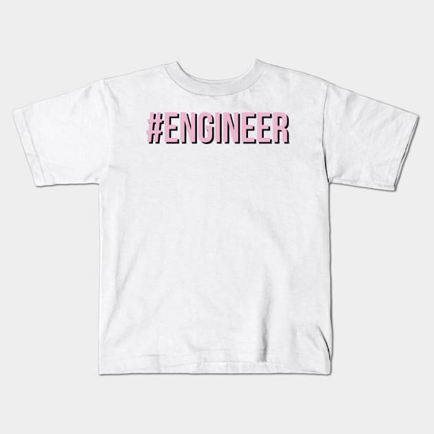 #engineer Kids T-Shirt by emilykroll